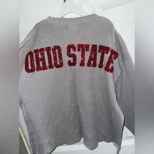 OSU long sleeve crop top